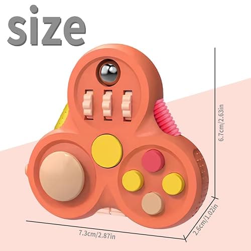 Yrissmiss Fidget Toys for Adults,1PCS Fidget Pad Easter Basket Stuffers for Boys Girls,Sensory Toys Stress Relief Cube Clicker Controller,ADHD Autism Fidget Spinner for Office Desk Travel Games thumbnail 2