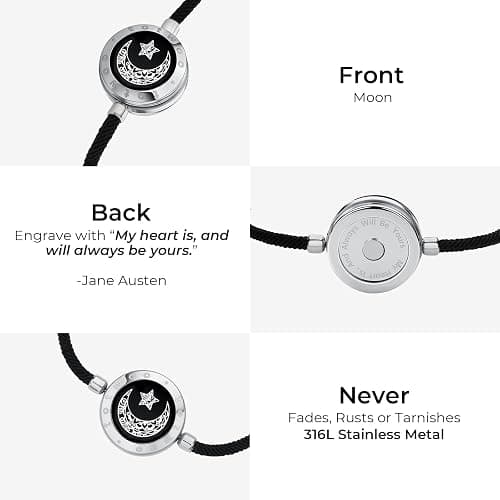 Single Touch Bracelet for Couples, Light up & Vibration for Love Couples | Long Distance Relationship Gift for Girlfriend, Mother-Daughter, Sisters,Women's Fashion Smart Jewelry,Must Stay Connected Bluetooth Bracelet, TOTWOO APP Set Up Pairing Jewelry thumbnail 4