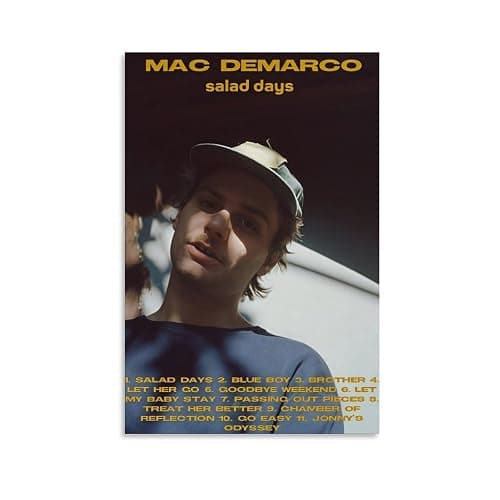 Salad Days By Mac DeMarco Canvas Poster Print Wall Art Decor Paintings for Living Room Bedroom Decoration Unframe-style 12x18inch(30x45cm) - Image 1
