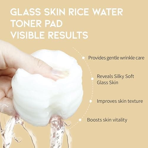 Toner Pads for Dry Dull Sensitive Skin Korean, #OOTD Retinol Ceramides Strengthen Skin Barrier Smoothing Hydrating, Toner Pad 70Pads 4.05oz 120ml thumbnail 6