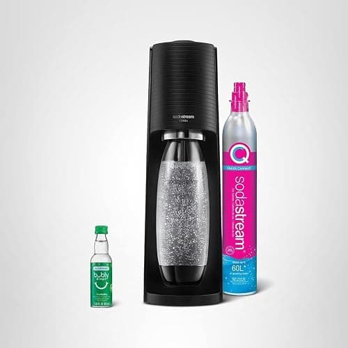 SodaStream - Terra Soda Streaming Machine - STARTER KIT - Sparkling Water Maker with CO2 & Bubly Drop - Eco-Friendly, No Batteries Needed - Black thumbnail 10