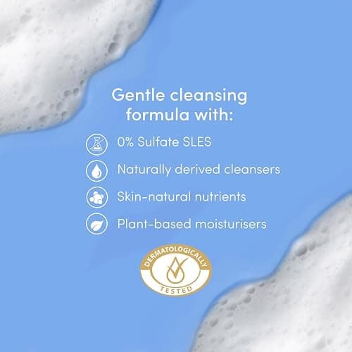 Dove Body Wash 0% Sulfate SLES for Women Made with Naturally Derived Cleansers and Plant Based Moisturiseres Gently Cleanses for Softer and Smoother Skin, 225ml (3 Pack, Nourishing) thumbnail 6