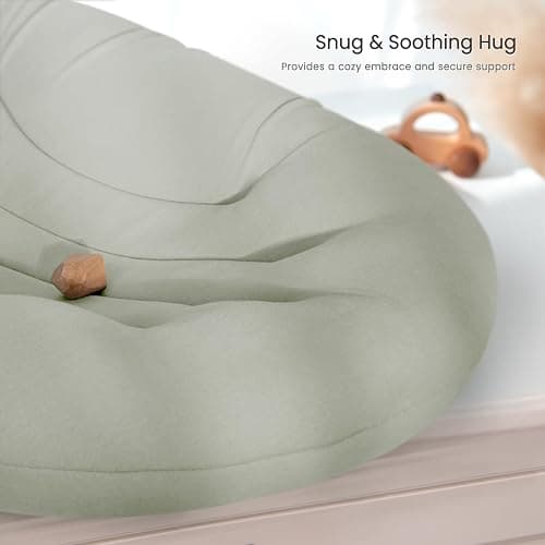 Happle sunny Baby Lounger for Newborn: Portable & Lightweight Pillow | Tummy Time Playtime & Diaper Changes - Skin-Friendly & Breathable for 0-12 Month Supervised Use thumbnail 3