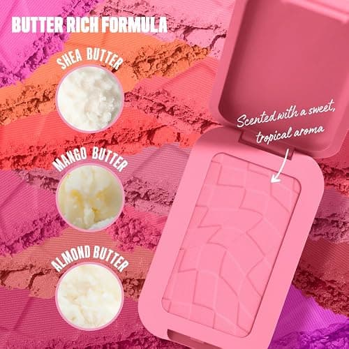 NYX PROFESSIONAL MAKEUP Buttermelt Powder Blush, Fade and Transfer-Resistant Blush, Up to 12HR Make Up Wear, Vegan Formula - Butta Together - 02 Butta Together - 0.17 Ounce (Pack of 1) thumbnail 2