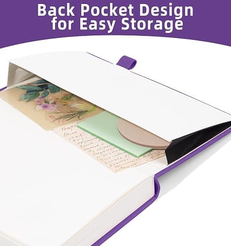 Lined Journal Notebook 365 Pages, A5 Leather Journals for Writing Women & Men, Hardcover Notebook with 100GSM Thick Paper, Daily Journal Notebook for Travel, Work, School, Note Taking, College Ruled thumbnail 5
