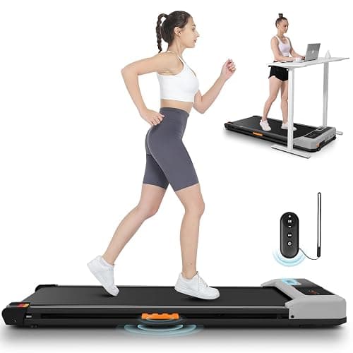 FUNMILY Walking Pad 3 in 1 Under Desk Treadmill, 2.5 HP Quiet Portable Walking Treadmill 300lbs Weight Capacity, Walking Jogging Machine Remote Control LED Display Small Treadmills for Home Office - Image 1
