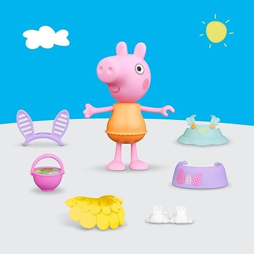 Peppa Pig Springtime Dress-Up Figure with 6 Easy-On Fashion Accessories, 6-Inch Doll, Easter Gift for Kids, Preschool Toys for Girls and Boys 3 and Up thumbnail 6