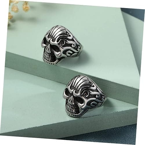 GALPADA Skull Ring for Men Gothic Style Fashion Finger Ring High-tech Titanium thumbnail 9