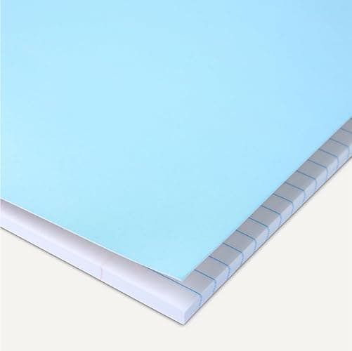 Amazon Basics Wide-Ruled Spiral Notebooks with Perforated Pages, 70 Sheets, 8" x 10.5", Light Blue, 2-Pack thumbnail 3