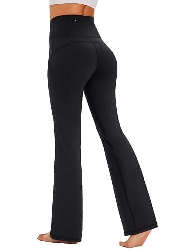 AFITNE Women's Yoga Pants Bootcut Workout Leggings Flare Casual Lounge Pants with Pockets High Waist and Tummy Control thumbnail 3