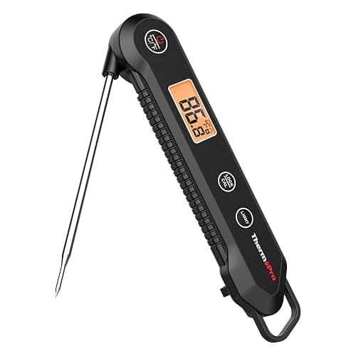 ThermoPro Digital Instant Read Meat Thermometer for Grilling Waterproof Kitchen Food Thermometer with Calibration & Backlight Smoker Oil Fry Candy Thermometer for Commercial Bakeware - Image 1