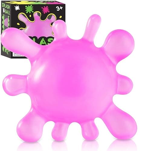 Stress Cube Stress Ball, Splat-Tastic Squishy Toy Stress Balls for Adults, Squeeze Sensory Balls Fidget Toys for Kids, Fidget Cube Sensory Balls Stress Stress Splat Toys Anxiety Relief (Pueple, 1) - Image 1