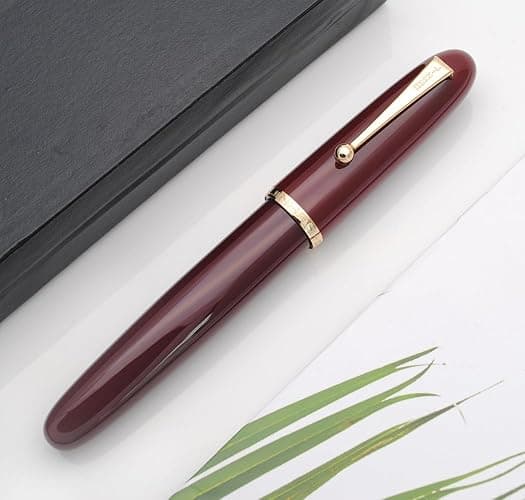 JINHAO 9019 Fountain Pen Dadao Series with High-capacity Ink Converter (Wine Red, Medium Nib 0.7mm) thumbnail 2