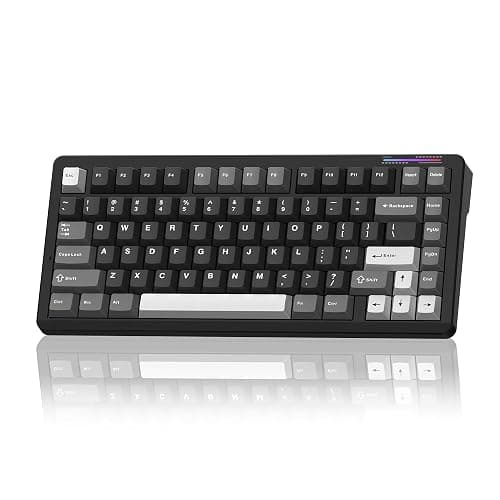 LINGBAO K75 Wireless Mechanical Gaming Keyboard 75%, 10000mAh Battery | Tri-Mode Wireless Gaming Keyboard, Rechargeable Mechanical Keyboard, RGB Gasket Hot-Swappable Creamy Switch, Custom Driver - Image 1