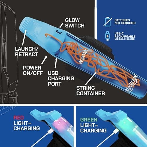 ZipString Aracna Glow-in-the-Dark Webshooter String Launcher Toy | For Kids, Teens & Adults, Patented, Reloading, Durable, Superhero Web Shooting Action thumbnail 7
