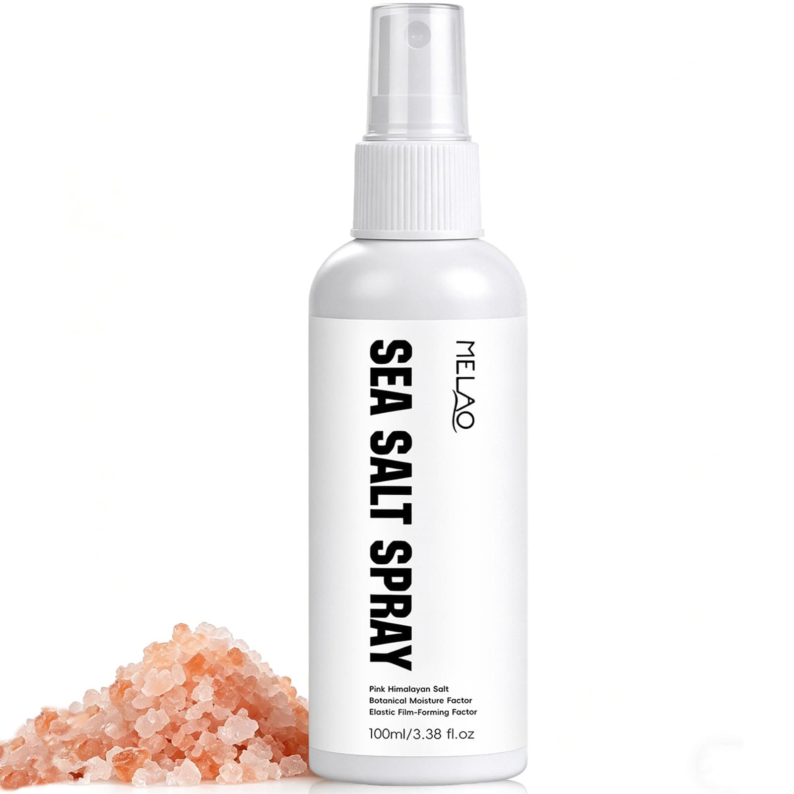 Himalayan Salt Hair Styling Spray - 100ml/3.38fl oz - Texturizing Volume Spray with VP/VA Copolymer for Lightweight Flexible Hold, Hydrating Natural Botanical Extracts Soothes Scalp, Adds Beach Waves & Flexible Hold - Image 1
