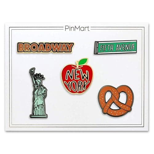 PinMart New York Souvenir Enamel Lapel Pin - Backpack Pins - Set thumbnail 2