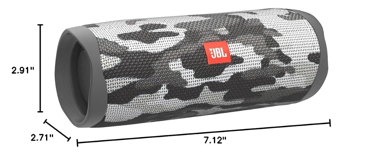 JBL Flip 5 Portable Waterproof Wireless Bluetooth Speaker - Black Camo thumbnail 7