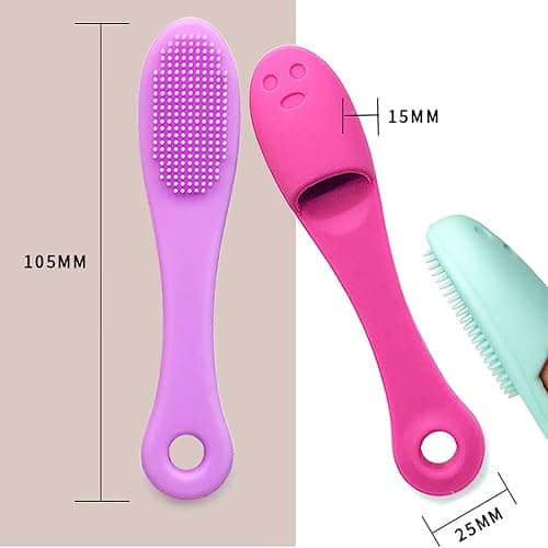 5-Pack Soft Silicone Manual Facial Cleansing Brushes, Face Scrubber Cleanser Brush for Gently and Effectively Cleaning, Removing Blackheads and Massaging thumbnail 2