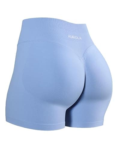 AUROLA Influence Workout Shorts for Women,2.5 3.5 4.5 5.5 6.5 No Roll Up Squat Proof Scrunch Seamless Compression Gym Short - Image 1