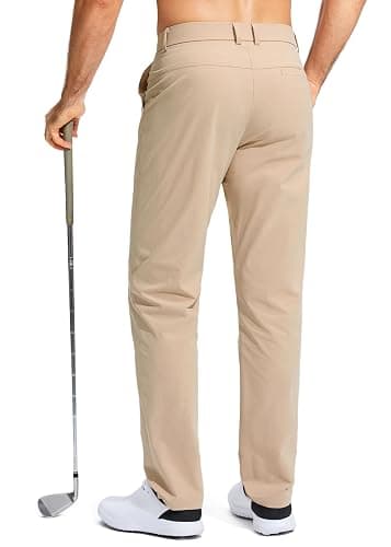 Pudolla Men's Golf Pants Stretch Work Dress Comfy Pants 30"/32"/34" Lightweight Quick Dry Casual Slacks Trousers with Pockets thumbnail 2