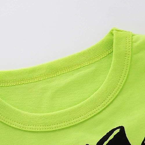 IjnUhb Toddler Boy Clothes Cartoon Cotton Summer Short Sleeve T-Shirt and Shorts Kids Outfit Set 2-7 Year thumbnail 5
