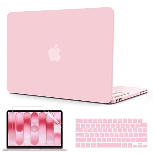 B BELK for MacBook Neo Case 13 inch 2026 Release Model A3404 with A18 Pro Chip, Slim Matte Hard Shell Case with Keyboard Cover & Screen Protector, Precision Fit Protective Laptop Cover, Rose Quartz - Image 1