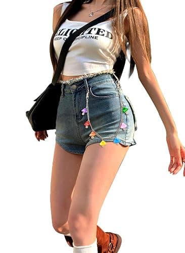 BGTY Vintage Harajuku Punk Cool Pants Jeans Chain Fashion Body Jewelry Accessory for Women Girls Cute Waist Chain thumbnail 3