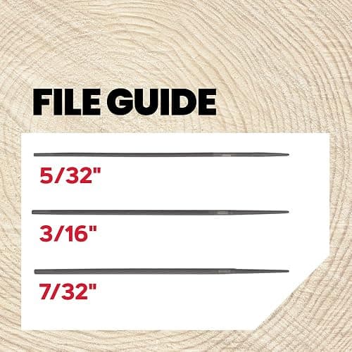Oregon Universal Chainsaw Field 7pc Sharpening Kit - Includes 5/32", 3/16", and 7/32" Round Files, 6" Flat File, Handle, Filing Guide, and Travel Pouch (617067) thumbnail 4
