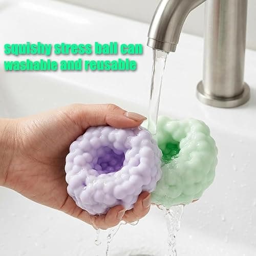 2PCS Crunchy Squishy Stress Ball for Kids & Adult, Soft Crunchy Stress Ball | Shapeable Sensory Squeeze Fidget Toys, for Anxiety Stress Relief Focus Relaxing, for Office Travel Student Classroom Prizes thumbnail 7