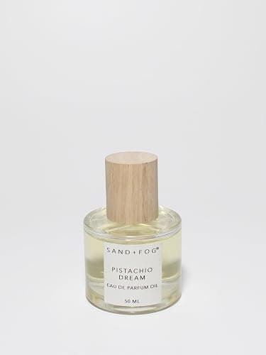 Sand + Fog Luxury Perfume Oil - Pistachio Dream - 50ml Rollerball, Alcohol-free, Cruelty Free, Sulfate Free, Paraben Free - Image 1