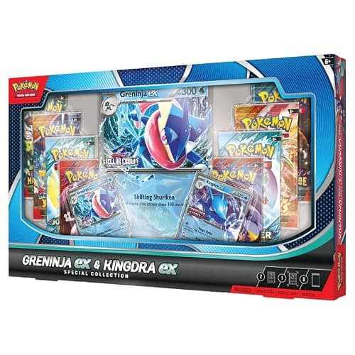 Pokemon TCG Greninja EX & Kingdra EX Special Collection Box - 8 Packs, Promo Cards thumbnail 3