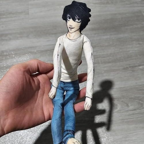 MABAIUDE Light Yagami Plush L Soft Figure Twistable Plush Doll Poseable Funny Anime Plushies Stuffed Pillow Cushion Sofa Decoration Gifts thumbnail 5
