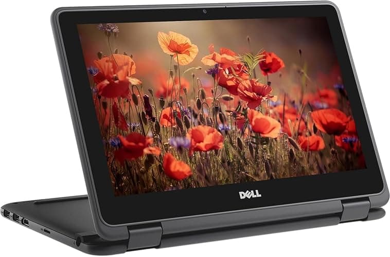 Dell Chromebook Laptop 3100 2-in-1 Computer, 11.6 inch Touchscreen PC, Intel Celeron N4000, 4GB RAM, 32GB SSD, Type-C, Japaness Keyboard, Chrome OS (Refurbished) thumbnail 3