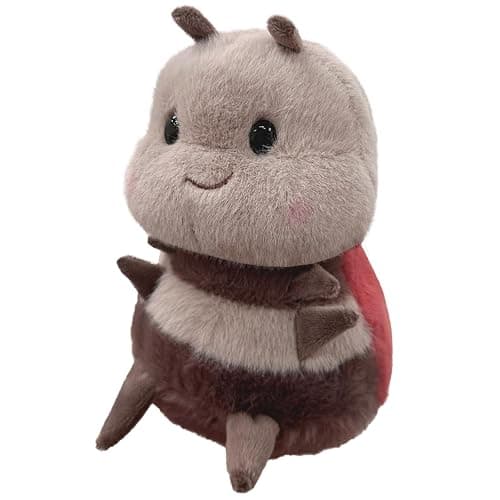 RHHSSE Chubby Smiling Ladybug Plush, Lucky Soft Seven-Spotted Ladybug Plush Toy, Cute Insect Stuffed Animal, The Best Gift for Child and Partners(8 inch) - Image 1