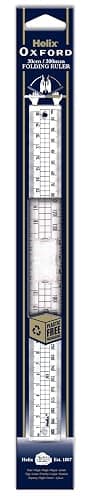 Helix Oxford 30cm Folding Ruler, Oxford Blue - Image 1