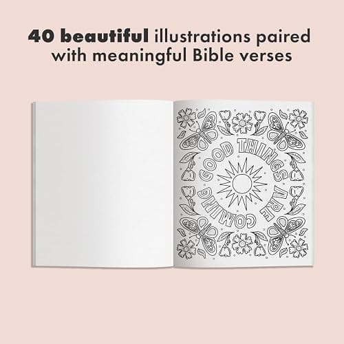 Coloring Faith: A Christian Coloring Book for Women Featuring Bible Verses and Inspirational Art thumbnail 3