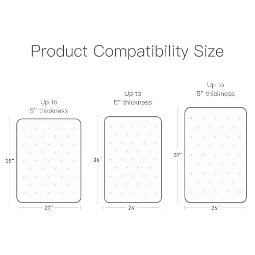 Organic Pack and Play Sheets Fitted 38”x26” 100% Muslin Cotton, Mini Crib Sheets Compatible with Graco/hiccapop/YENING/Dream On Me/Babylicious Pack N Play Mattress, Playard Bedding Sheet Bed Cover thumbnail 7