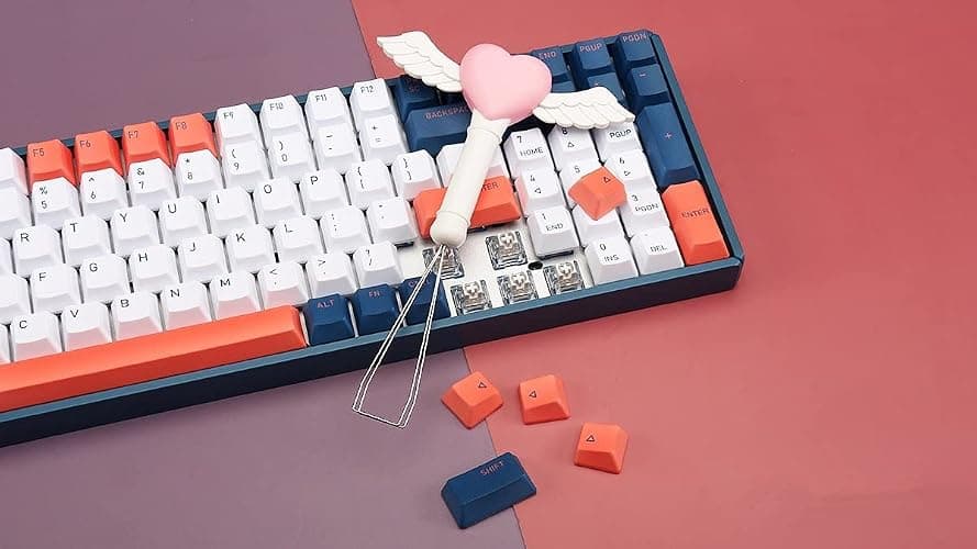 FKZ Keycap Puller, Fairy Wand - Custom Mechanical Keyboard Keycap Removal Tool for Cherry MX, Gateron, Outemu, Kailh Switches - QWERTY USB-C Keyboard DIY Accessory - Fairy Wand thumbnail 2