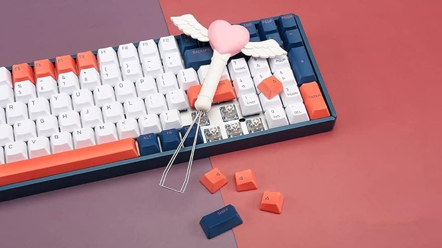 FKZ Keycap Puller, Fairy Wand - Custom Mechanical Keyboard Keycap Removal Tool for Cherry MX, Gateron, Outemu, Kailh Switches - QWERTY USB-C Keyboard DIY Accessory - Fairy Wand thumbnail 2