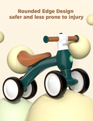 Baby Balance Bike 1 Year Old with Colour Lights, Toddler bike for Boys Girls 1st Birthday Gifts, Baby Bike Ride On Toys Age 10-24 Months, Baby Walker No Pedals 1-2 Year thumbnail 4