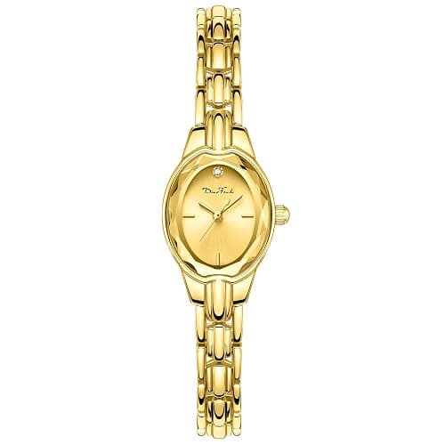Diaofendi Gold Watches for Women Easy Read Ladies Quartz Wrist Watches with Small Vintage Bracelet thumbnail 4