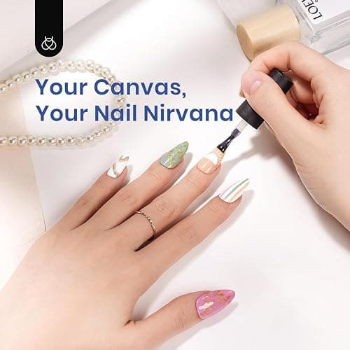Beetles Gel Nail Kit Etch-X, Almond Medium, 500pcs 12 Sizes, with 9 in 1 Glue Mini Nail Lamp, Pre-Etched Half Matte Easy Extension Set for Home DIY Salon Manicure Art thumbnail 7