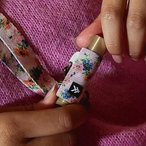 Thread Wallets Elastic Lip Balm and Gloss Holder Keychain thumbnail 4
