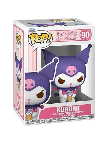 Epic Collectibles Hello Kitty and Friends - Kuromi with Dessert Vinyl Figure Collectibles Bundle with Compatible Funko Pop Box Protector thumbnail 2