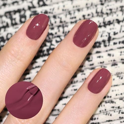 Manucurist • Green Flash LED Gel Nail Polish • Vegan • 12-Free, Plant-Based (58%) Gel Polish • Made in France • 0.5 fl oz (VICTORIA PLUM) thumbnail 2