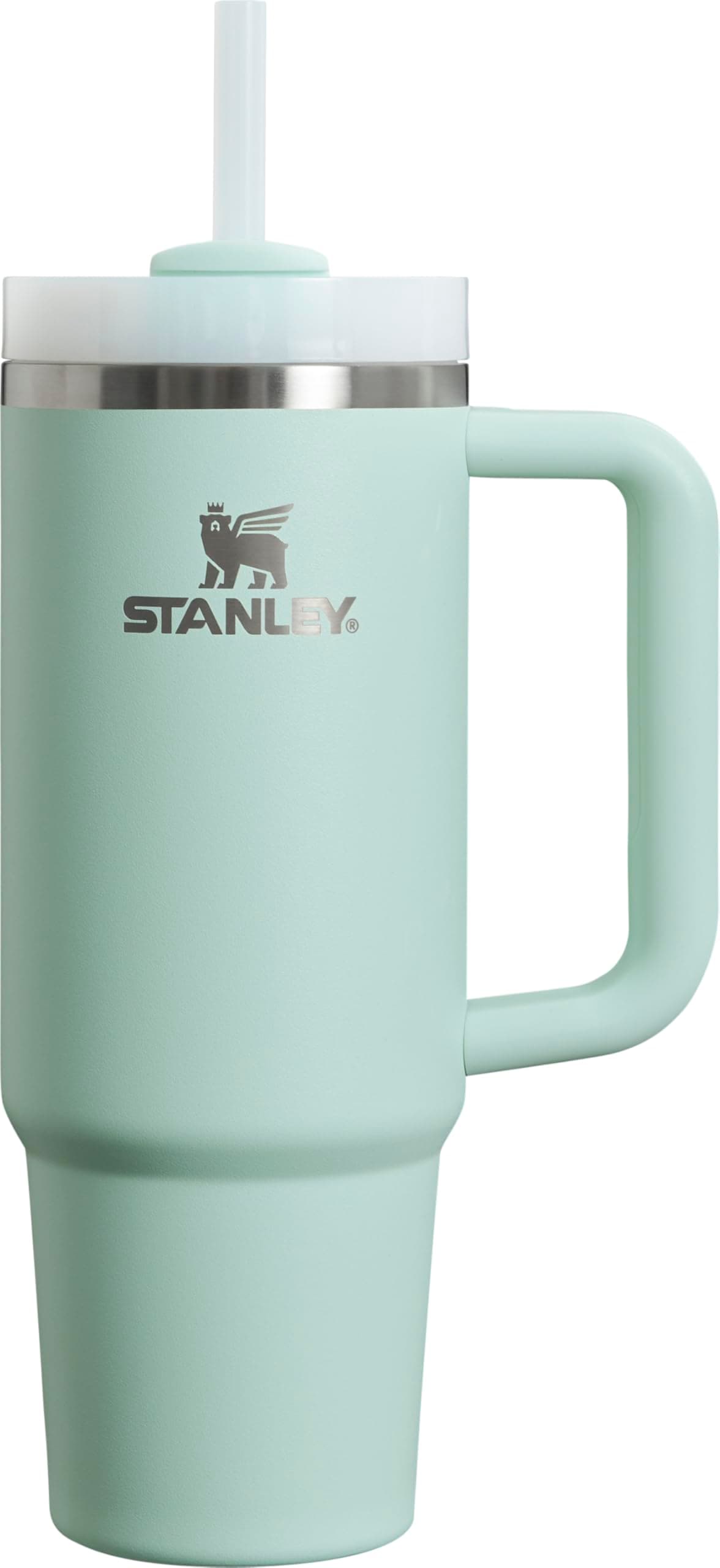 Stanley Quencher H2.0 Tumbler with Handle and Straw 30 oz | Flowstate 3-Position Lid | Cup Holder Compatible for Travel | Insulated Stainless Steel Cup | BPA-Free | Mint - Mint - Image 1
