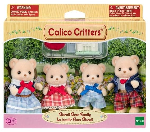 Calico Critters Biscuit Bear Family, Set of 4 Collectible Doll Figures thumbnail 2