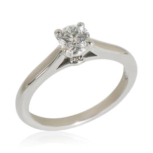 Cartier, Pre-Loved 1895 Engagement Ring, Platinum, Diamond, 4.75 US thumbnail 5
