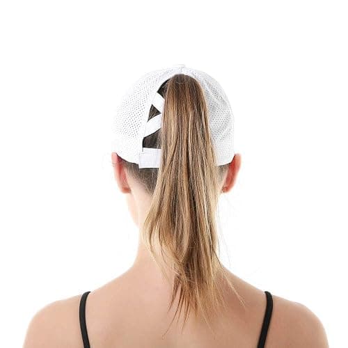 Bonvince Womens Criss Cross Ponytail Hat Quick Drying Baseball Cap Sun Hats UV Protection Sport Cap thumbnail 7